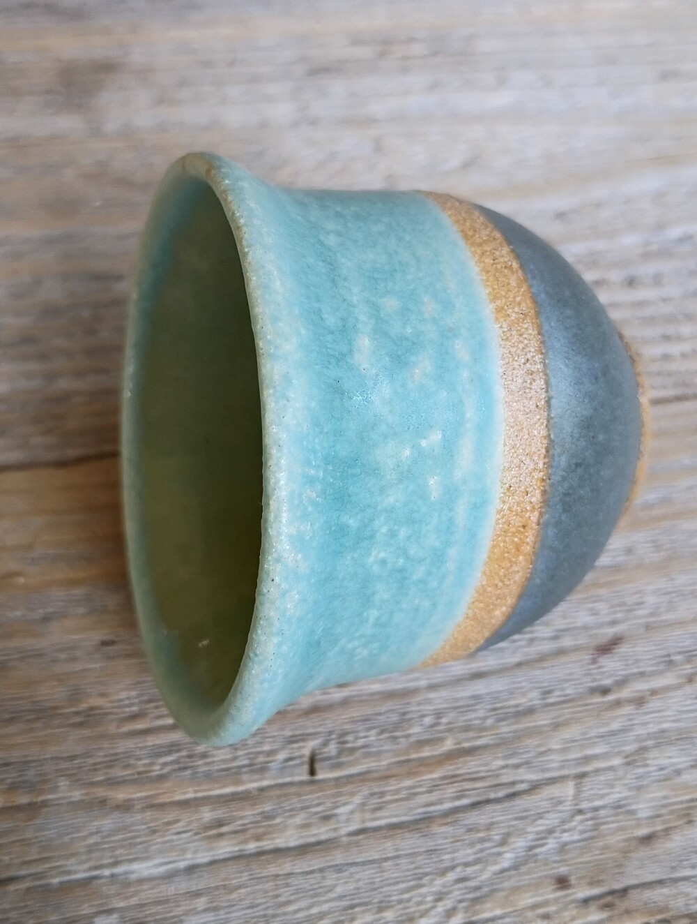 ***SLIGHTLY ASYMMETRICAL*** Small Handmade Ceramic Wine Or Whiskey Cup